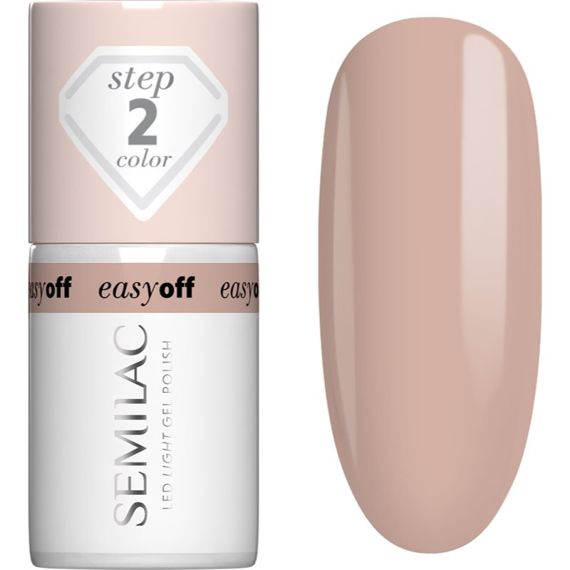 Semilac Easy Off Step 2 gelový lak na nehty s použitím UV/LED lampy odstín Caffe Frappe 7 ml