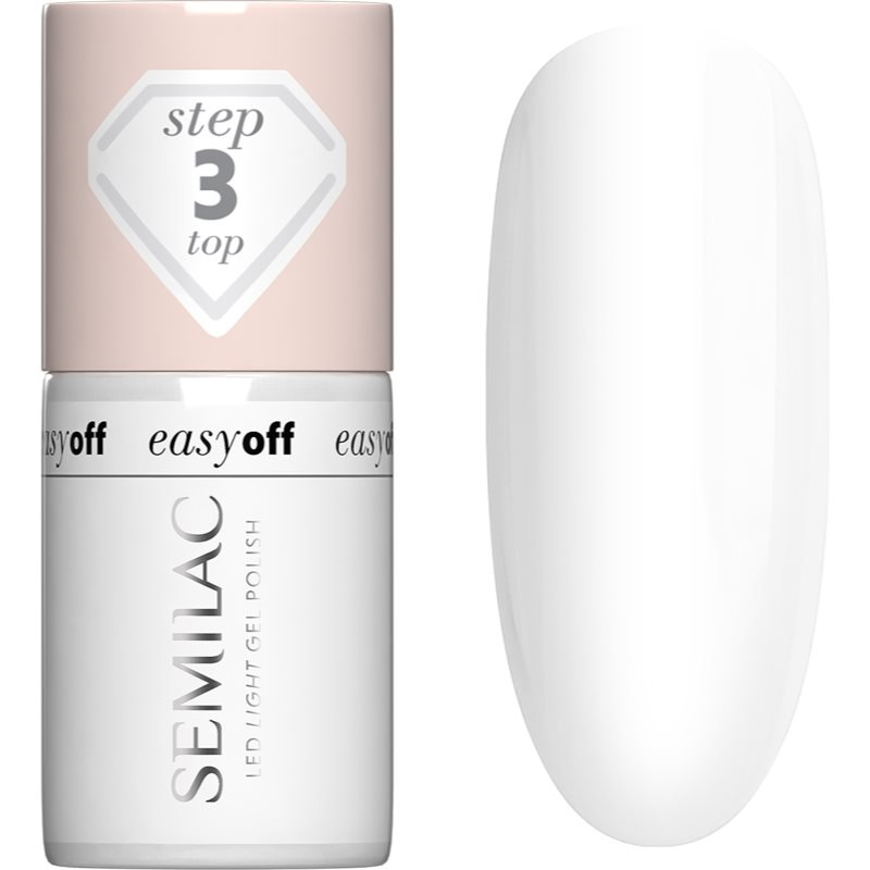 Semilac Easy Off Step 3 gelový vrchní lak na nehty 7 ml