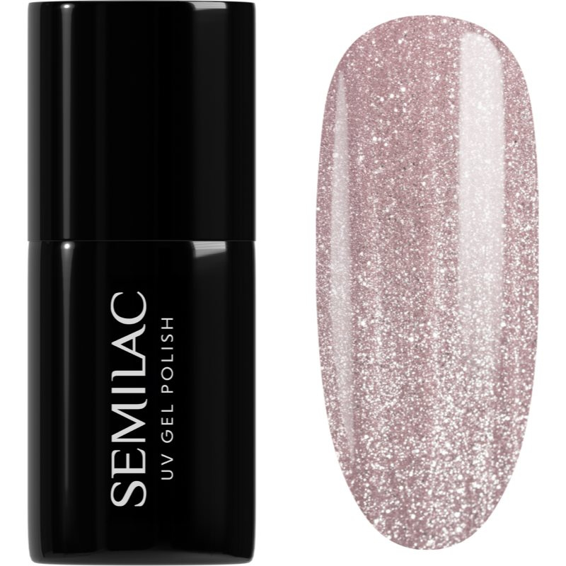 Semilac UV Hybrid Inner Glow gelový lak na nehty odstín 962 Magnetic Mocha (Cat Eye) 7 ml