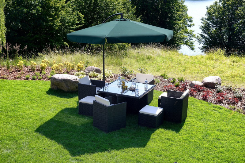 Zahradní slunečník EXCLUSIV 300 cm GREEN