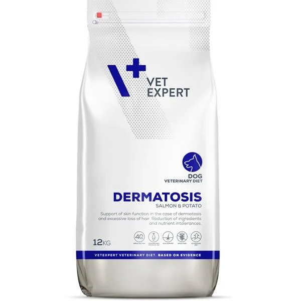 VetExpert VD 4T Dermatosis Dog Salmon&Potato 12 kg