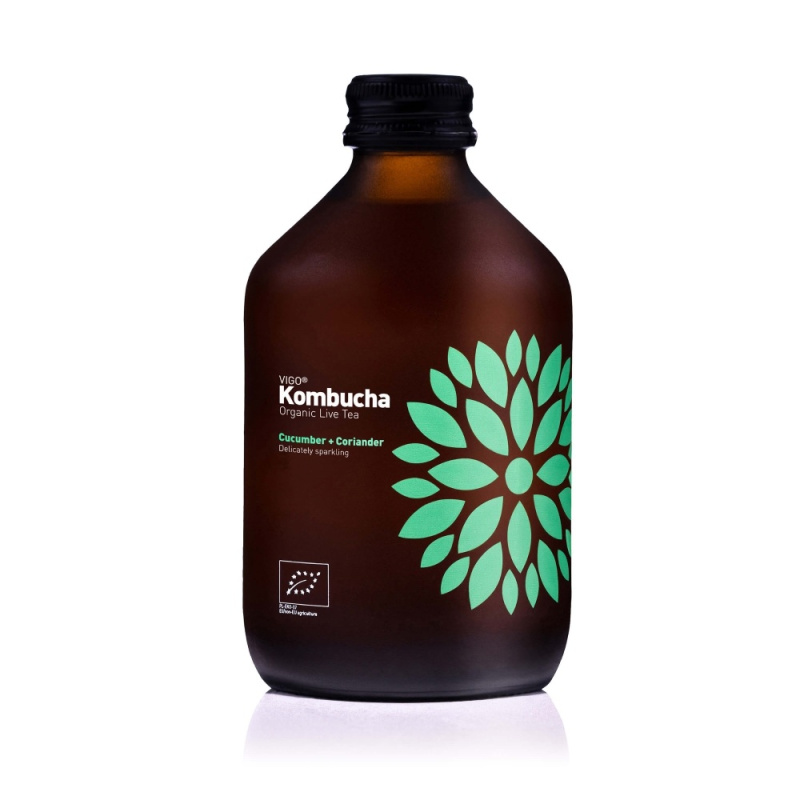 VIGO Kombucha okurka a koriandr BIO 330ml