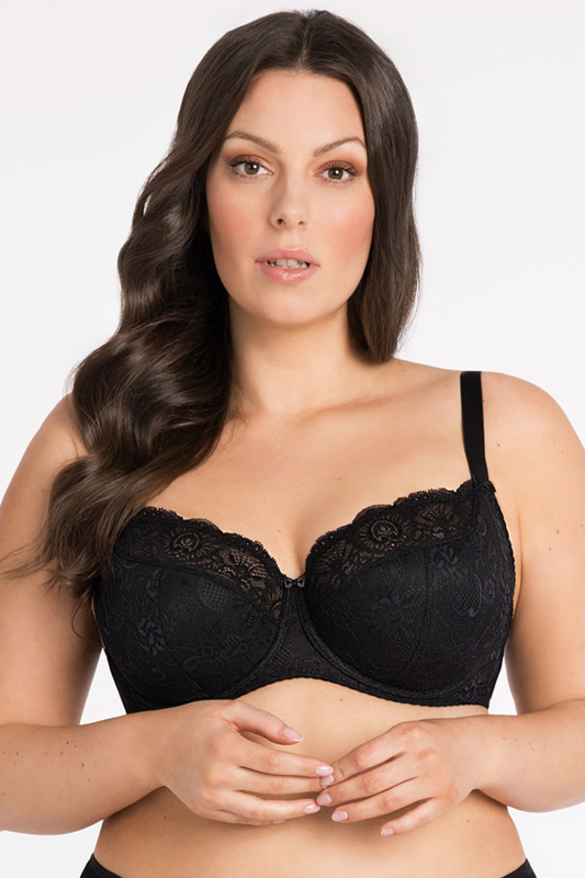 Podprsenka Gorsenia K357 Blanca Barva: Černá, Velikost: 75G