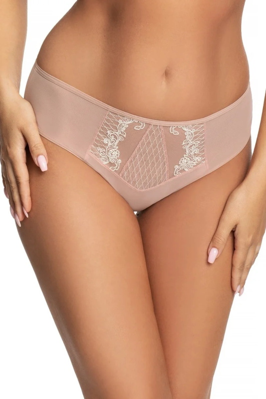 Dámské kalhotky brazilky K691 BLANCHE pudrově růžová L