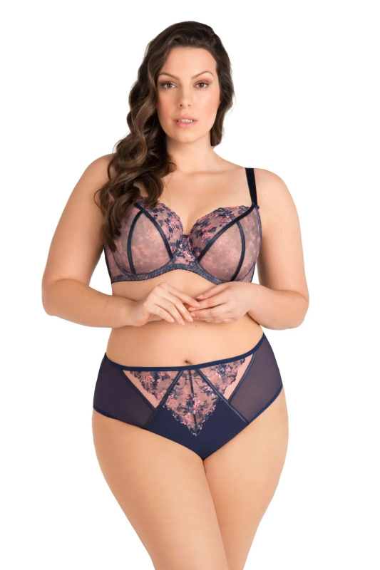 Kalhotky Gorsenia K821 Edna Barva: Modrá - tmavě, Velikost: 4XL