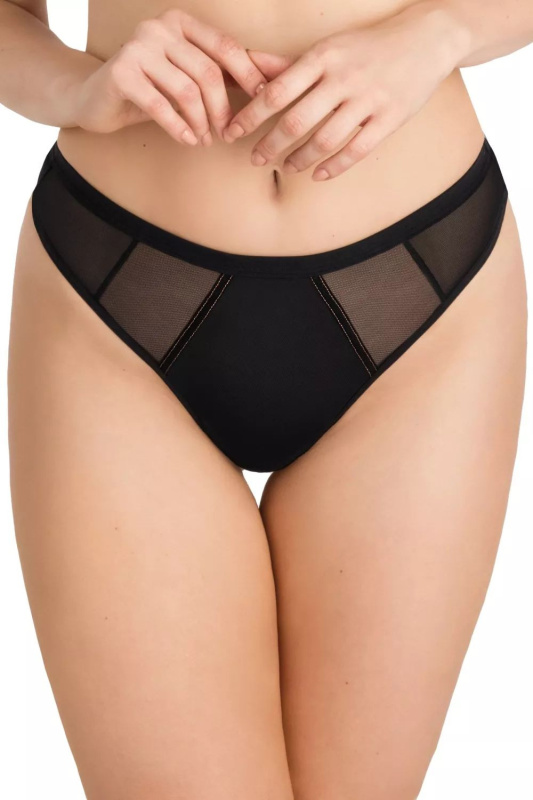 Dámská tanga 826 Just - GORSENIA černá XXL