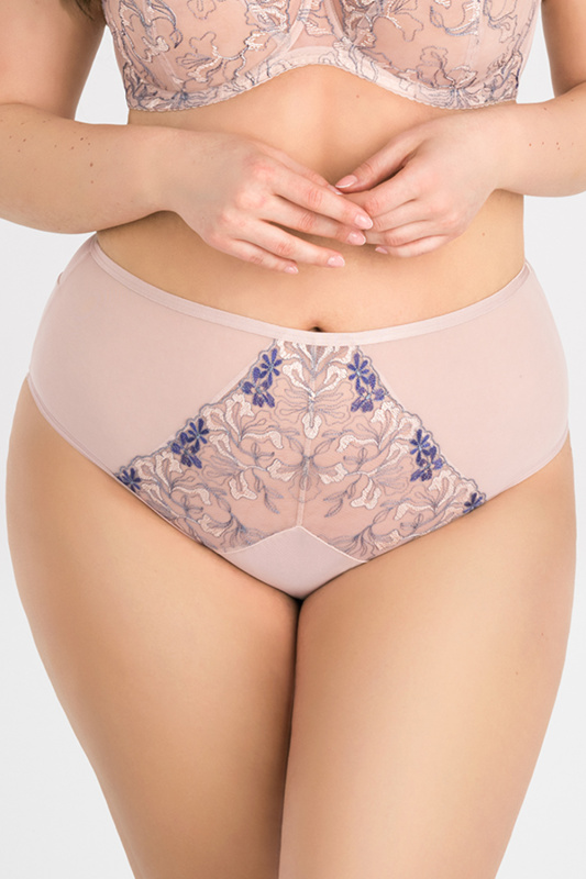 Kalhotky Gorsenia K832 Flower Bomb Barva: Béžová, Velikost: 2XL