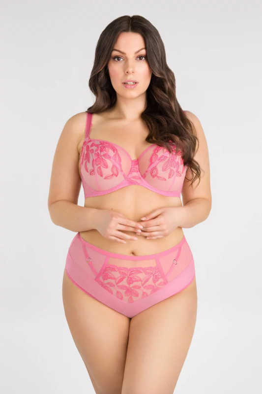 Dámská podprsenka Lollipop K846 Lollipop Růžová - Gorsenia růžová-vzor 95G