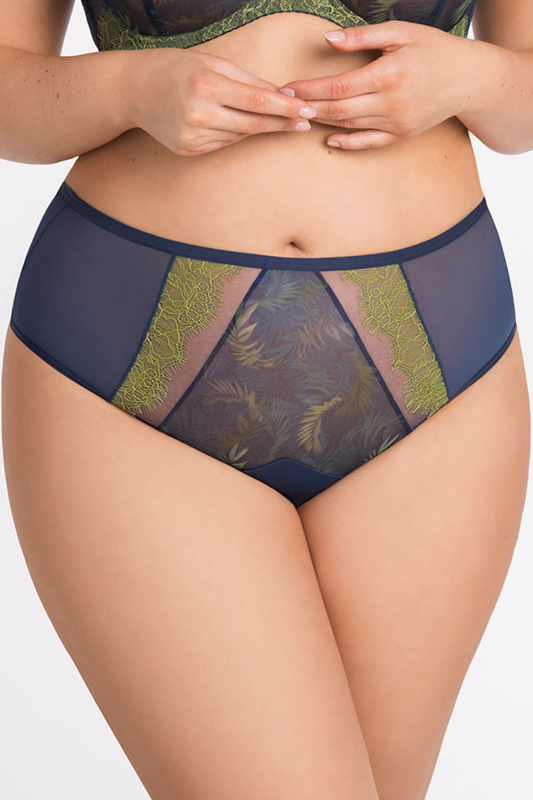 Kalhotky Gorsenia K799 Arianna Barva: Modrá - tmavě, Velikost: 4XL