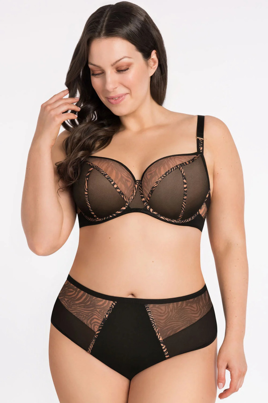 Kalhotky Gorsenia K880 Gisel Barva: Černá, Velikost: 4XL