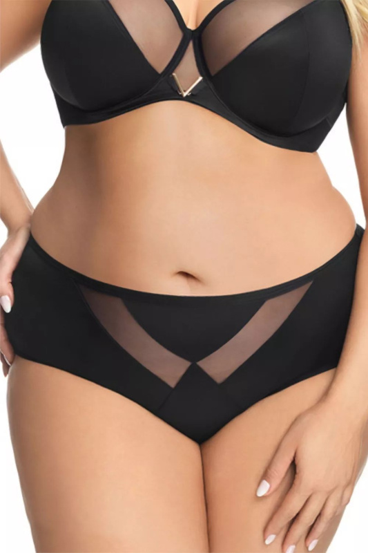 Kalhotky Gorsenia K566 Vicky Barva: Černá, Velikost: 4XL