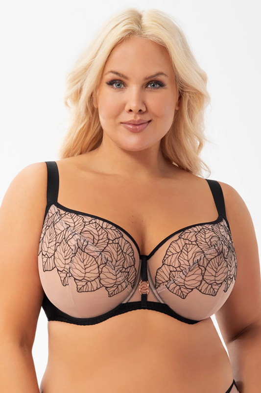 Podprsenka Gorsenia K924 Palmira Barva: Černá, Velikost: 70K