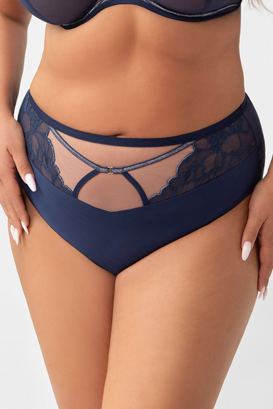 Kalhotky Gorsenia K759/1 Saanvi Barva: Modrá - tmavě, Velikost: 3XL