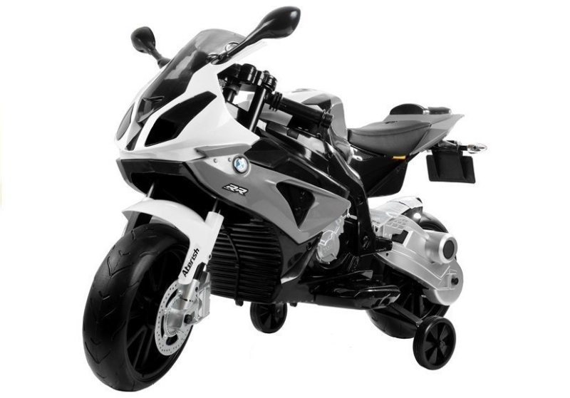 Dětská elektrická motorka BMW S1000 RR stříbrná