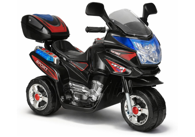 Dětská elektrická tříkolka – černá