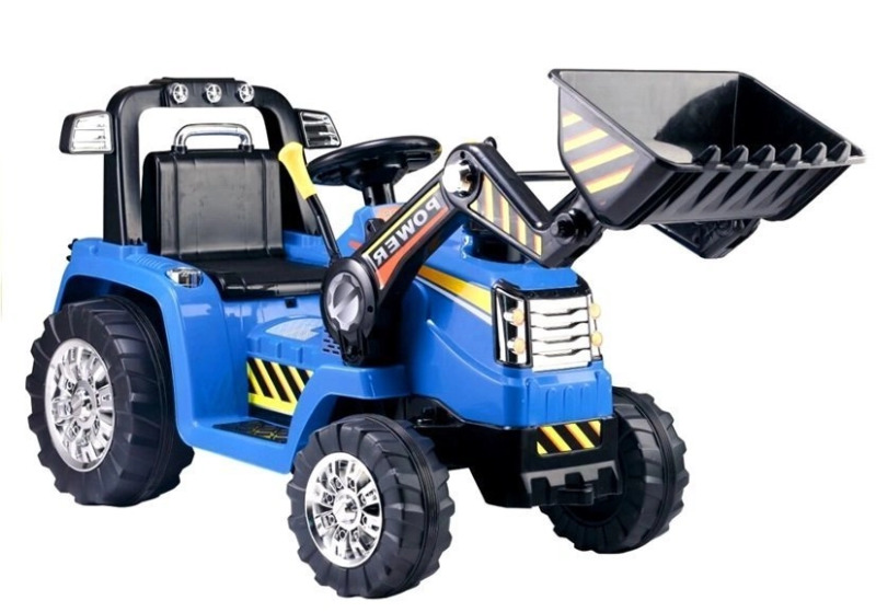 Ramiz dětský elektrický traktor s nakládací lžící 2,4GHz modrý