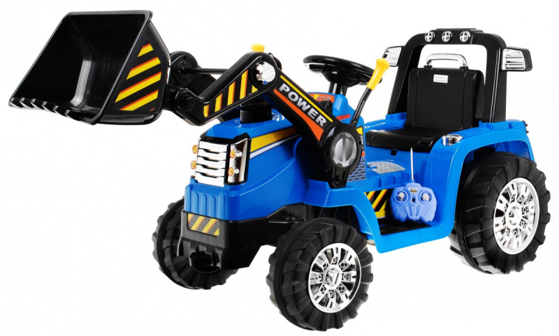 Ramiz dětský elektrický traktor s nakládací lžící 2,4GHz modrý