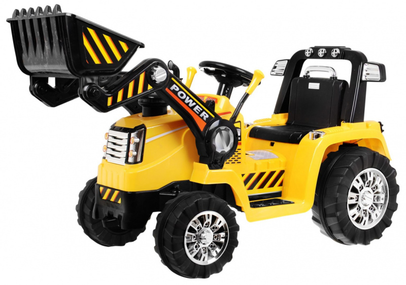 Ramiz dětský elektrický traktor s nakládací lžící 2,4GHz žlutý