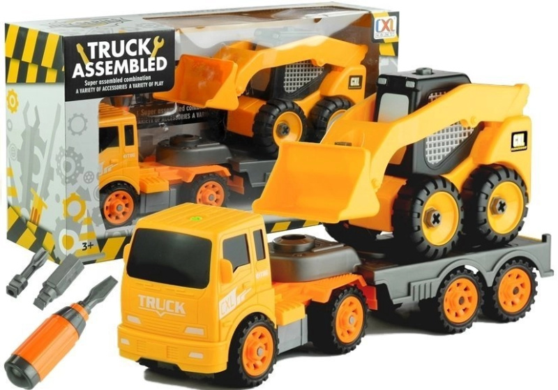 LEANToys Import Dvě stavební vozidla k demontáži nářadí