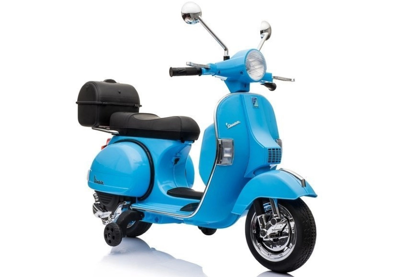 Elektrický skútr Vespa Modrý