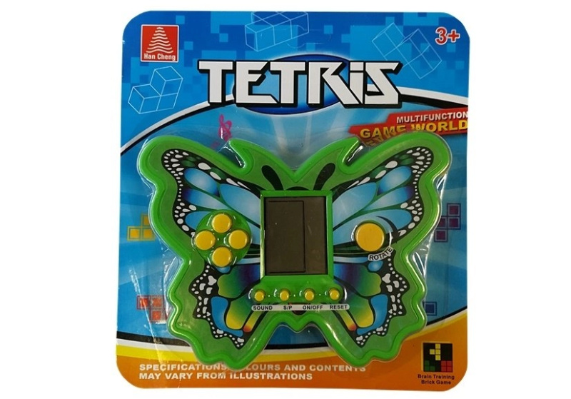 Tetris ve tvaru Motýla zelený