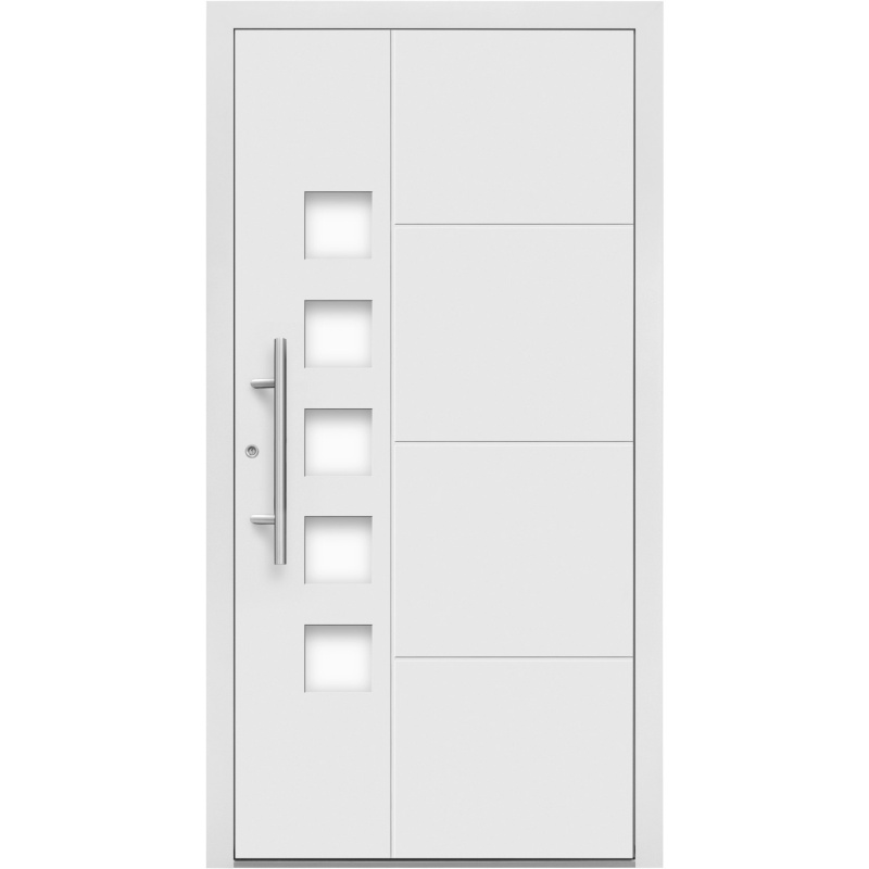 Splendoor Hliníkové vchodové dveře Moderno M520/P, bílé, 110 L