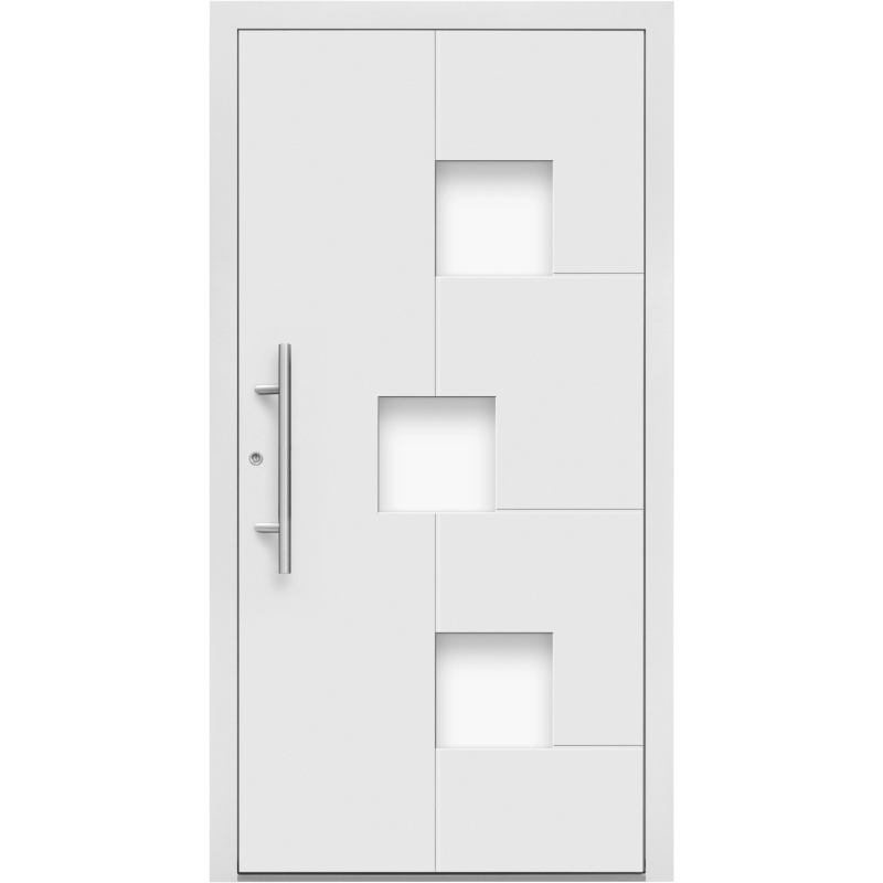 Splendoor Hliníkové vchodové dveře Moderno M530/P, bílé, 110 L