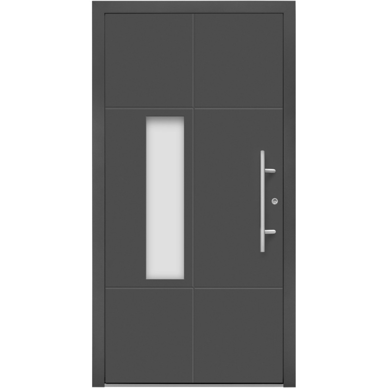 Splendoor Hliníkové vchodové dveře Moderno M490/P, antracitová metalíza, 110 P