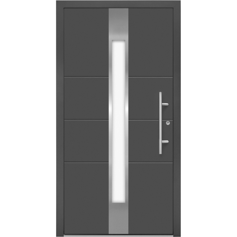 Splendoor Hliníkové vchodové dveře Moderno M560/P, antracitová metalíza, 110 P