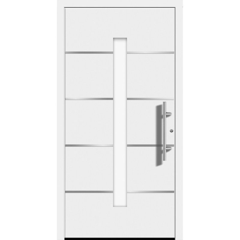 Splendoor Hliníkové vchodové dveře Moderno M400/P, bílé, 110 P