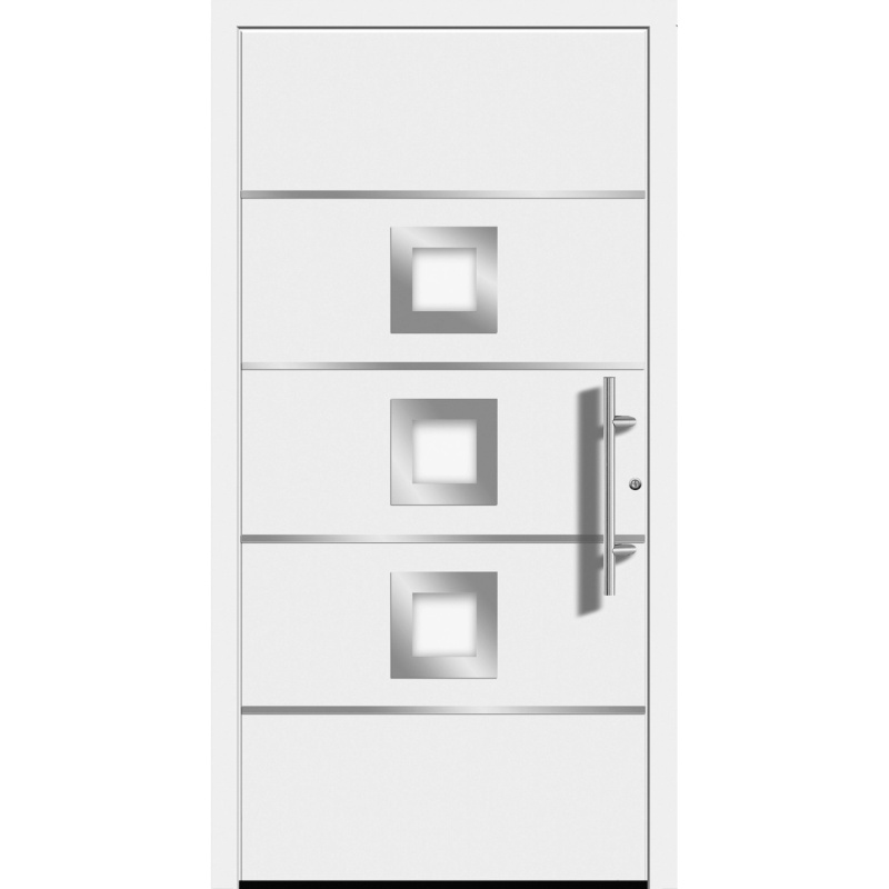 Splendoor Hliníkové vchodové dveře Moderno M390/P, bílé, 110 P