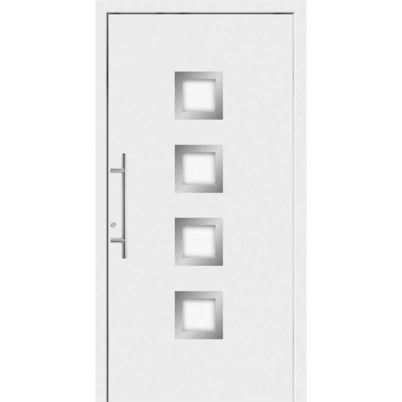 Splendoor Hliníkové vchodové dveře Moderno M430/P, bílé, 110 L