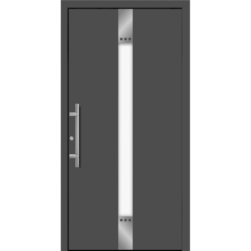 Splendoor Hliníkové vchodové dveře Moderno M440/P, antracitová metalíza, 110 L