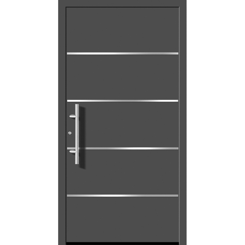 Splendoor Hliníkové vchodové dveře Moderno M480/P, antracitová metalíza, 110 L