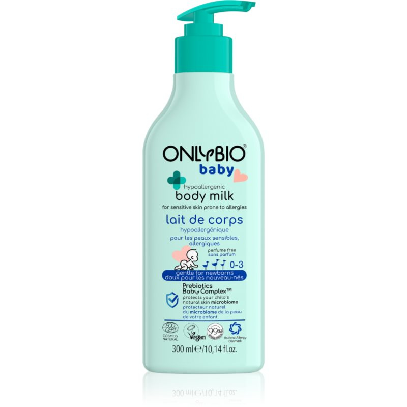 OnlyBio Hypoalergenní tělové mléko pro miminka, 300 ml