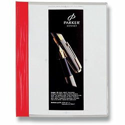 Esselte - rychlovazač PVC s kapsou - červený