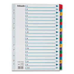 Rozlišovač Esselte Mylar A - Z, 20 listů ESSELTE