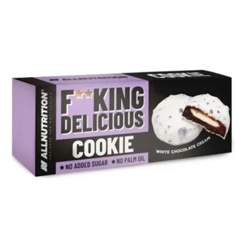 AllNutrition Fitking Delicious Cookie, 128 g Příchuť: Bílá čokoláda