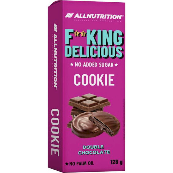 AllNutrition Fitking Delicious Cookie, 128 g Příchuť: Dvojitá čokoláda