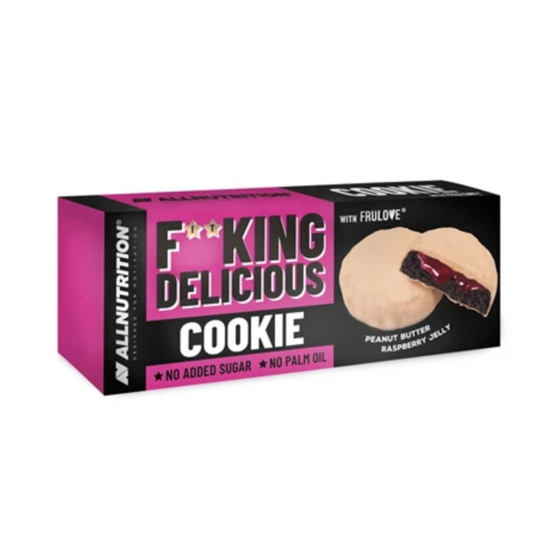 AllNutrition F**king Delicious Cookie 128 g - arašídové máslo/malinový džem
