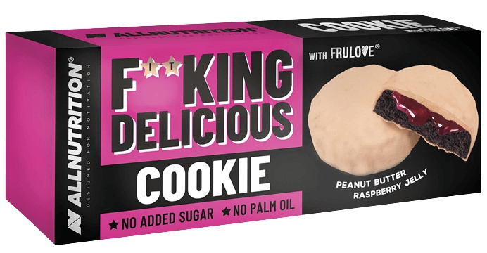 AllNutrition F**king Delicious Cookie 128 g - arašídové máslo/malinový džem
