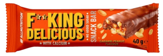 All Nutrition AllNutrition F**king Delicious Snack Bar 40 g - karamel/arašíd