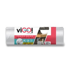Pytle na odpadky viGO!- bílé, 18 l,7 mic, 30ks