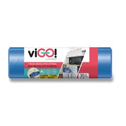 viGO! - zatahovací pytle na odpadky - 35 l, 15 ks, 11 mikronů