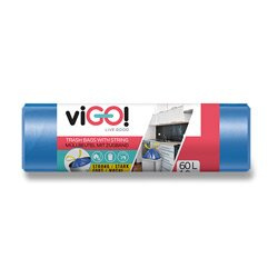 viGO! - zatahovací pytle na odpadky - 60 l, 10 ks, 12 mikronů