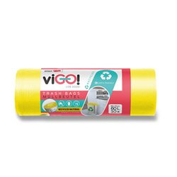 Pytle na odpadky ViGO - 60 l, žluté, 28 mic, 10 ks