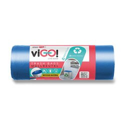 Pytle na odpadky ViGO - 60 l, modré, 28 mic, 10 ks