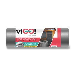 viGO! - barevné pytle na odpadky - 120 l, 6 ks, 50 mikronů, šedé