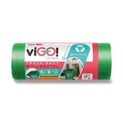 Pytle na odpadky na tříděný odpad - 120 l, 7 ks, 45 mikronů, zelená