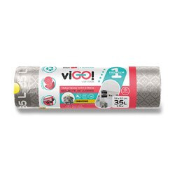 viGO! - zatahovací pytle na odpadky - 35 l, 15 ks, 26 mikronů